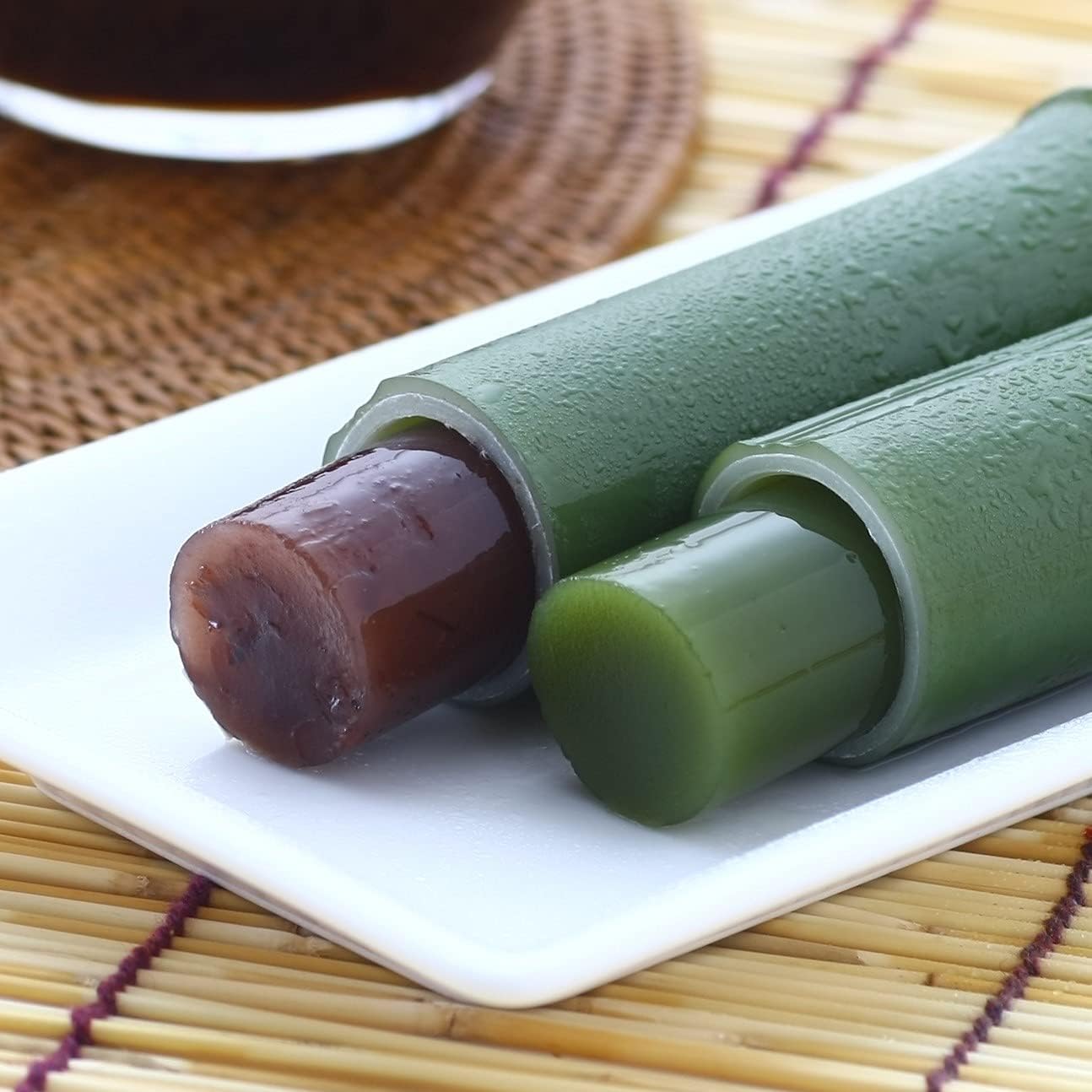 [Fresh and Elegant Taste] Kyoatsuki Sasamizu Water Yokan, Pack of 10 (Ogura x 5, Matcha x 5) | 個包装,水羊羹,和菓子,京都,ギフト,和菓子,お中元,お取り寄せ,ギフト,京都土産,贈答品,個包装,お中元,帰省みやげ
