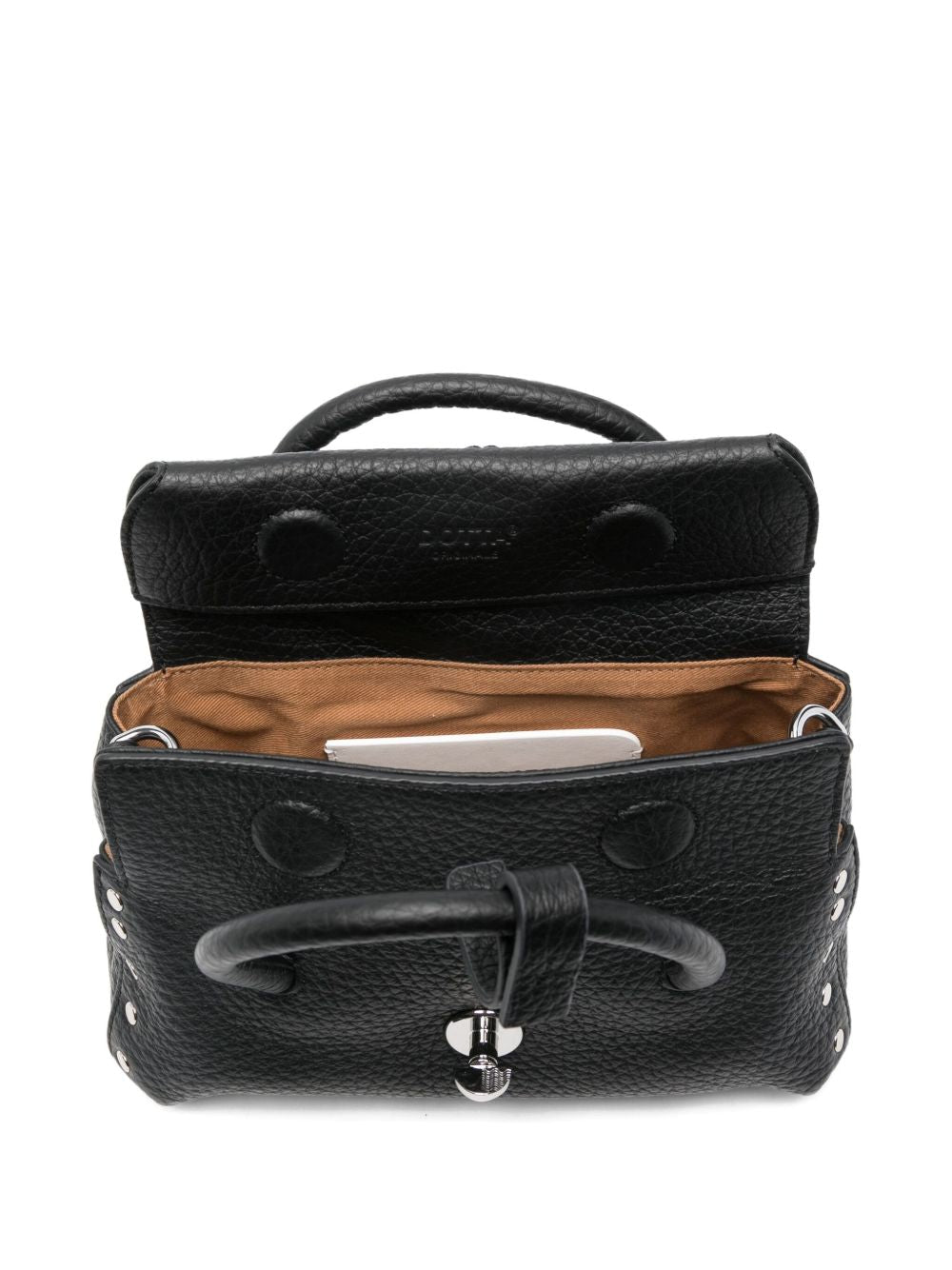 Zanellato Zanellato Dotta Centauro ベビー スモール レザー ハンドバッグ - Image 8