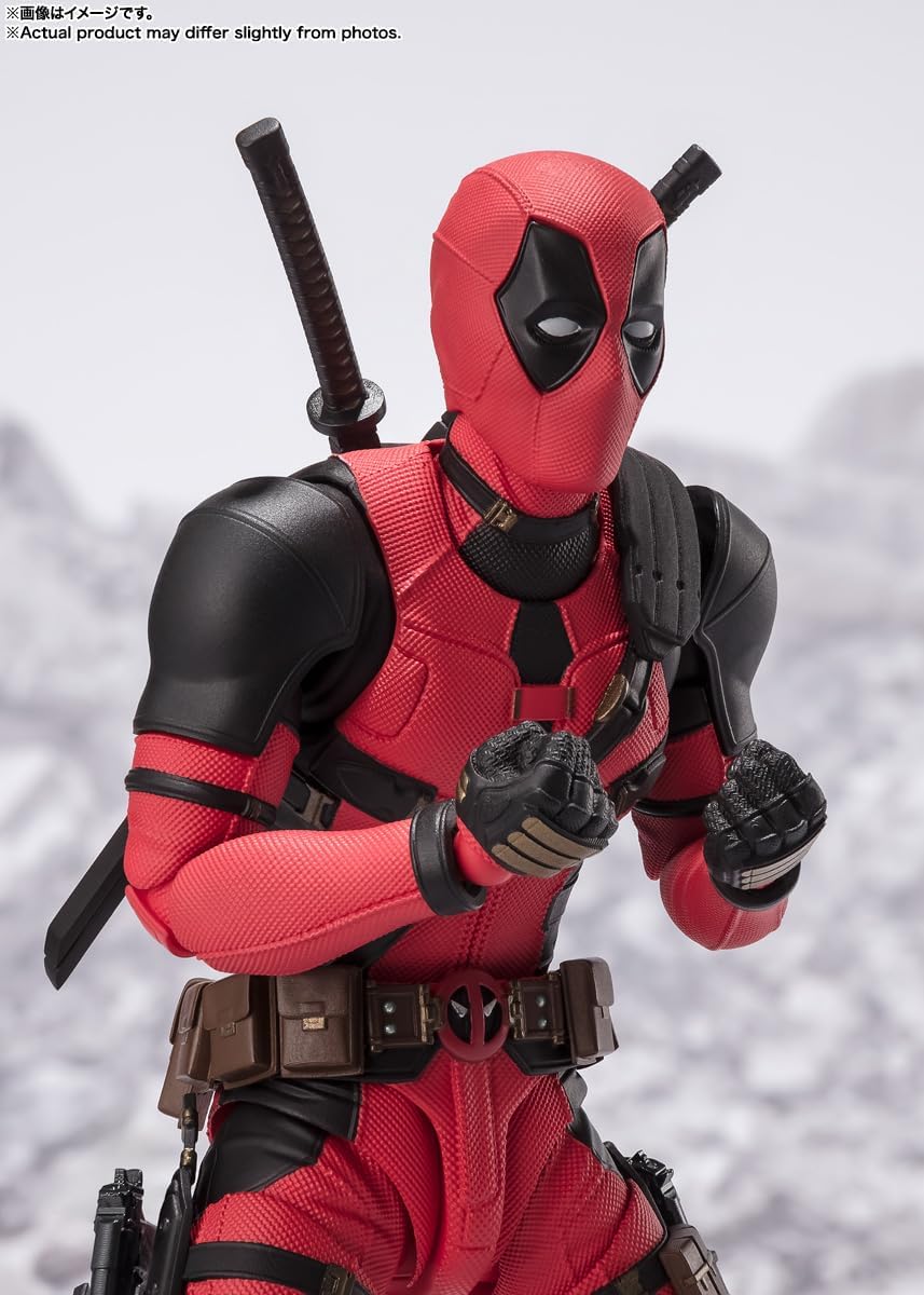 BANDAI SPIRITS S.H. Figuarts Deadpool (Deadpool & Wolverine), Approx. 6.1 inches (155 mm), PVC & ABS, Painted Action Figure