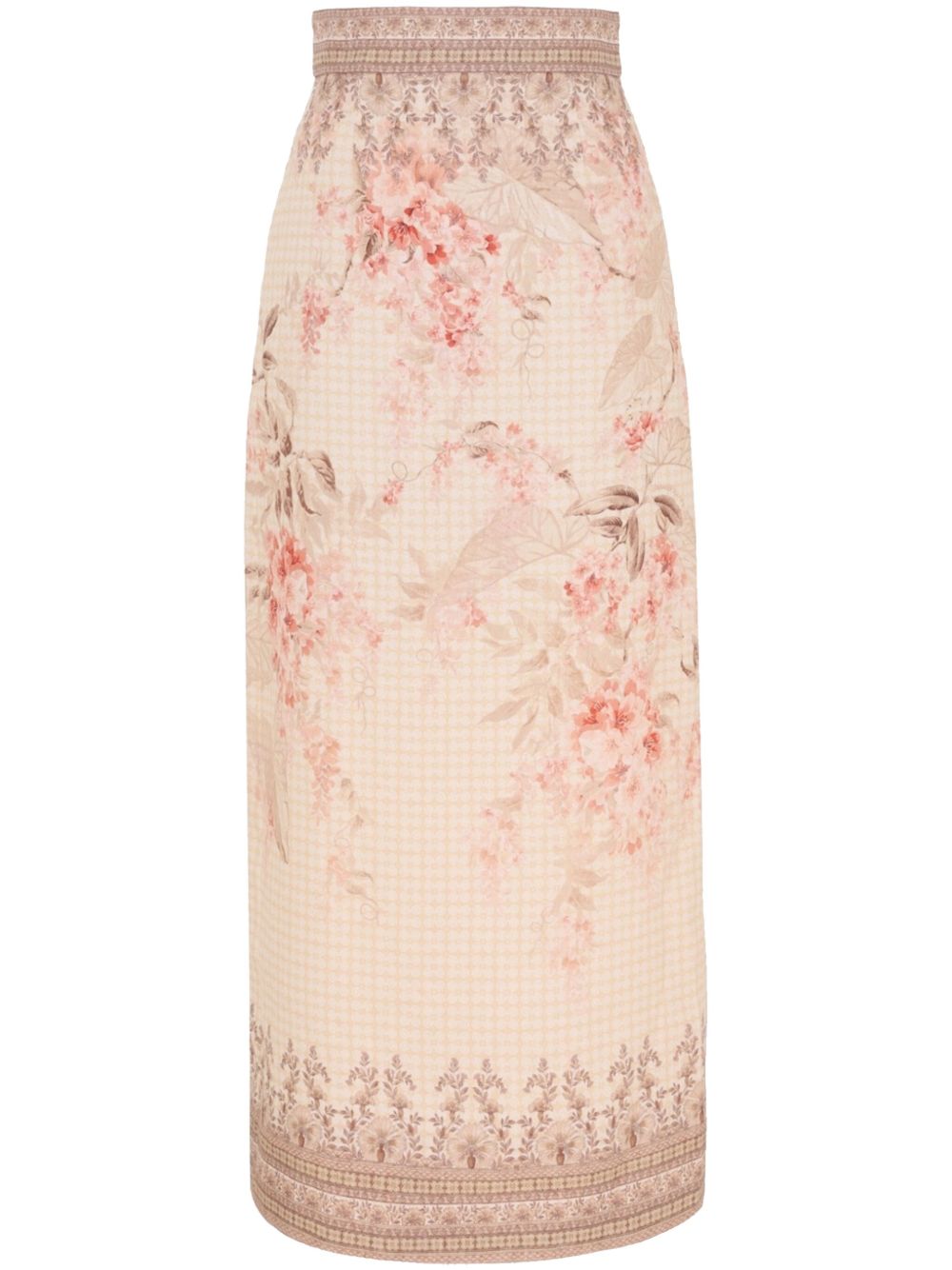 Zimmermann Zimmermannプリントリネンペンシルスカート - Image 8