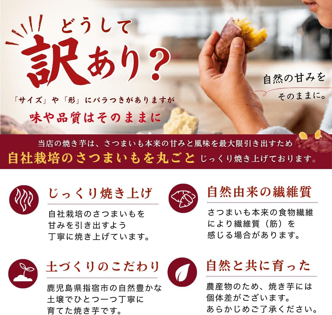 Satsumarche Kagoshima, Shushuku Frozen Potatoes, Red Haruka, Direct from Origin: Additives, 2.2 lbs (1 kg) (1.1 oz (500 g) x 2 Bags), No Sugar, Netori, Beeharuka, Sweet Potatoes, Commercial Use, Baby