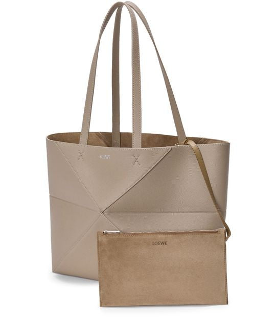 LOEWE Medium horizontal Puzzle Fold tote in soft grained calfskin - Image 9