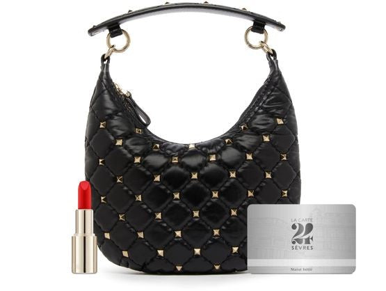 VALENTINO GARAVANI ロックスタッズ スパイク ミニ ホーボーバッグ - Image 9