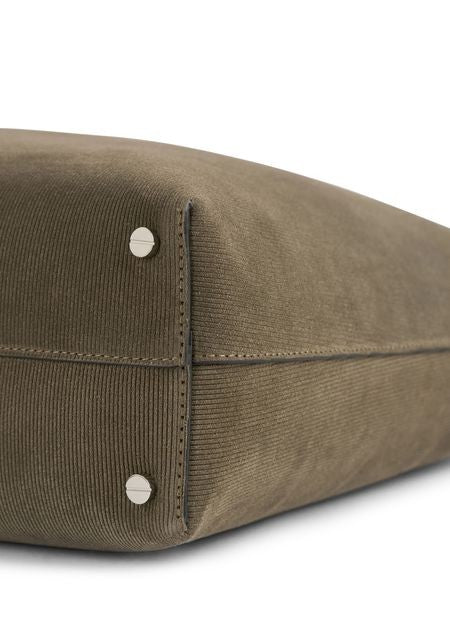 TOTEME Bevel medium bag in cord-suede - Image 9