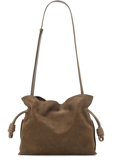 LOEWE Medium Flamenco clutch in grained nubuck - Image 9