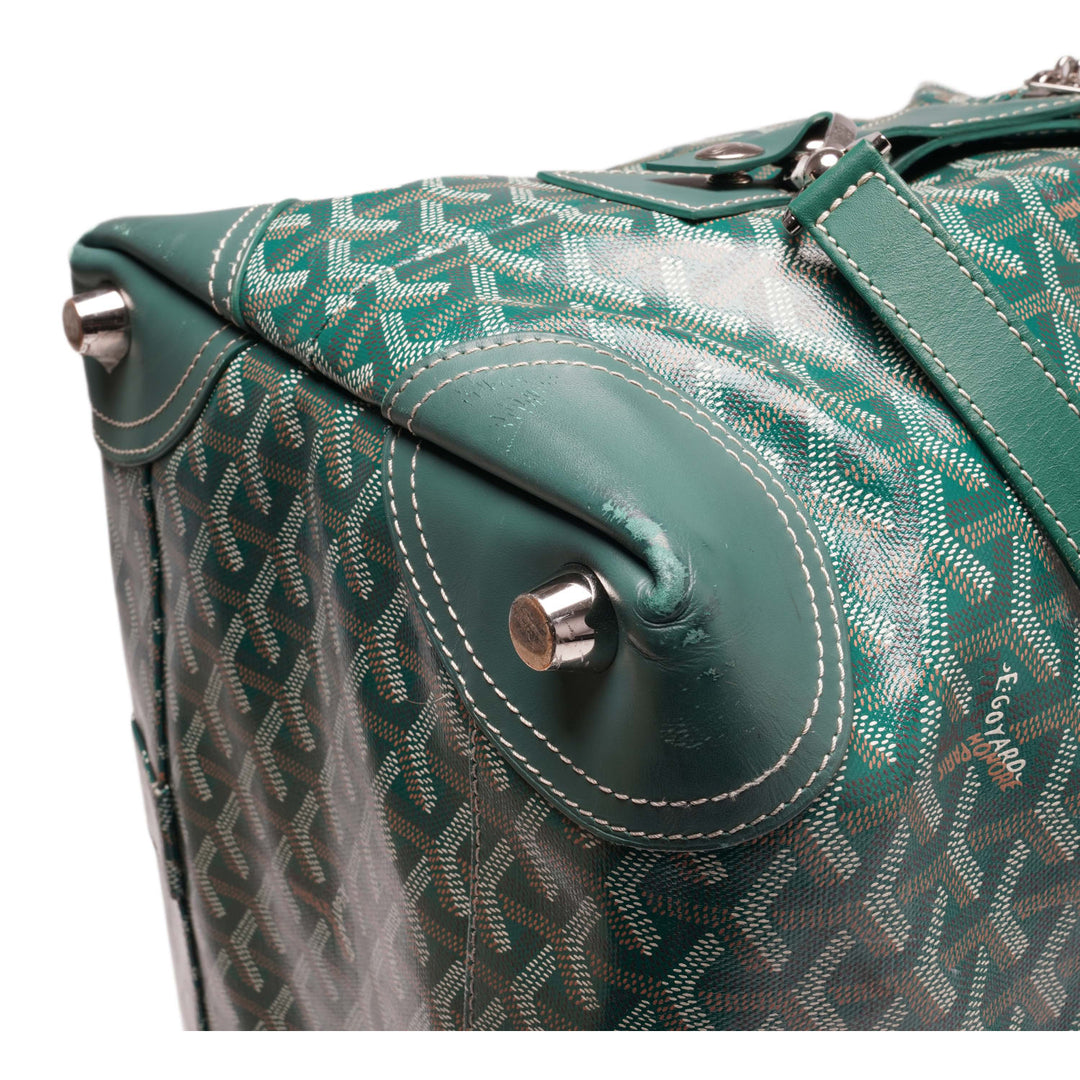 GOYARD 'GREEN' BOWLING 45 DUFFLE BAG
