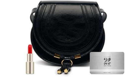CHLOE Marcie small glossy leather shoulder bag - Image 9