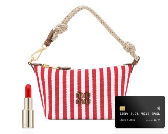 MIU MIU Striped shoulder bag - Image 9
