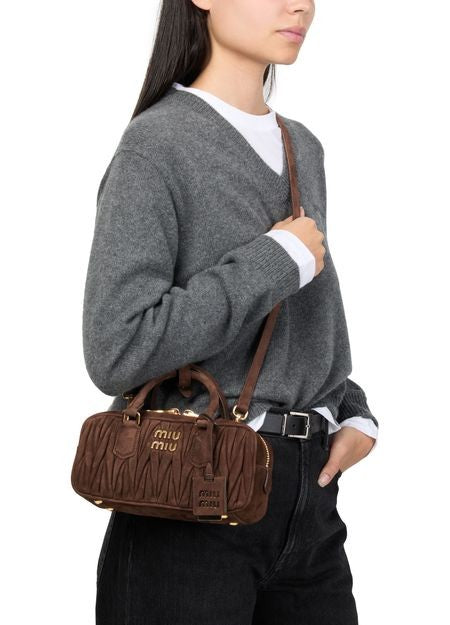 MIU MIU Small quilted suede Arcadie bag - Image 9