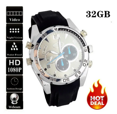 腕時計型カメラ　スパイカメラ　スポーツウォッチ　32GB Wristwatch camera, spy camera, sports watch