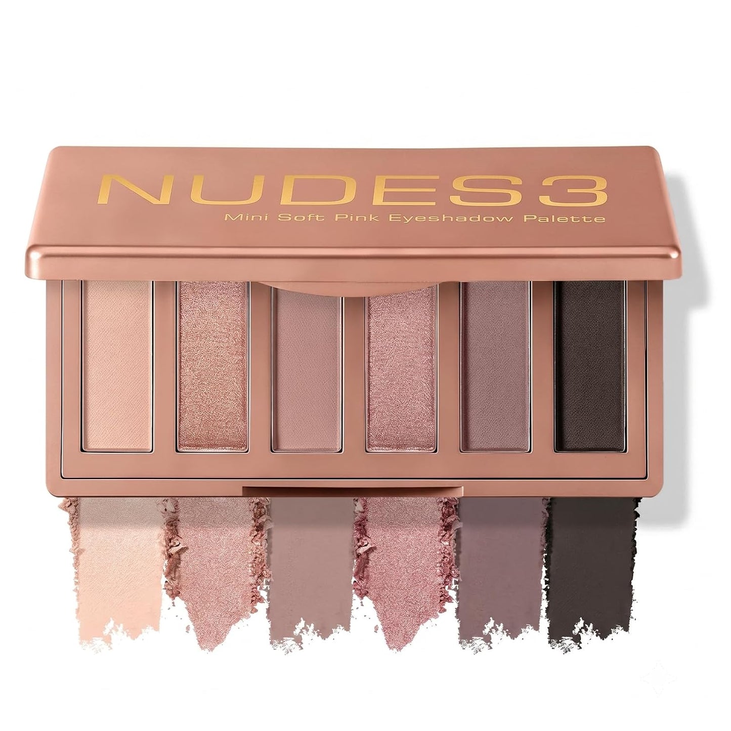Erinde 10 colores paleta de sombra de ojos desnuda, paleta de maquillaje de sombra de ojos mate marrón taupe, paleta de ojos ahumados gris neutro, ultra-mezclable, sombra de ojos natural de larga