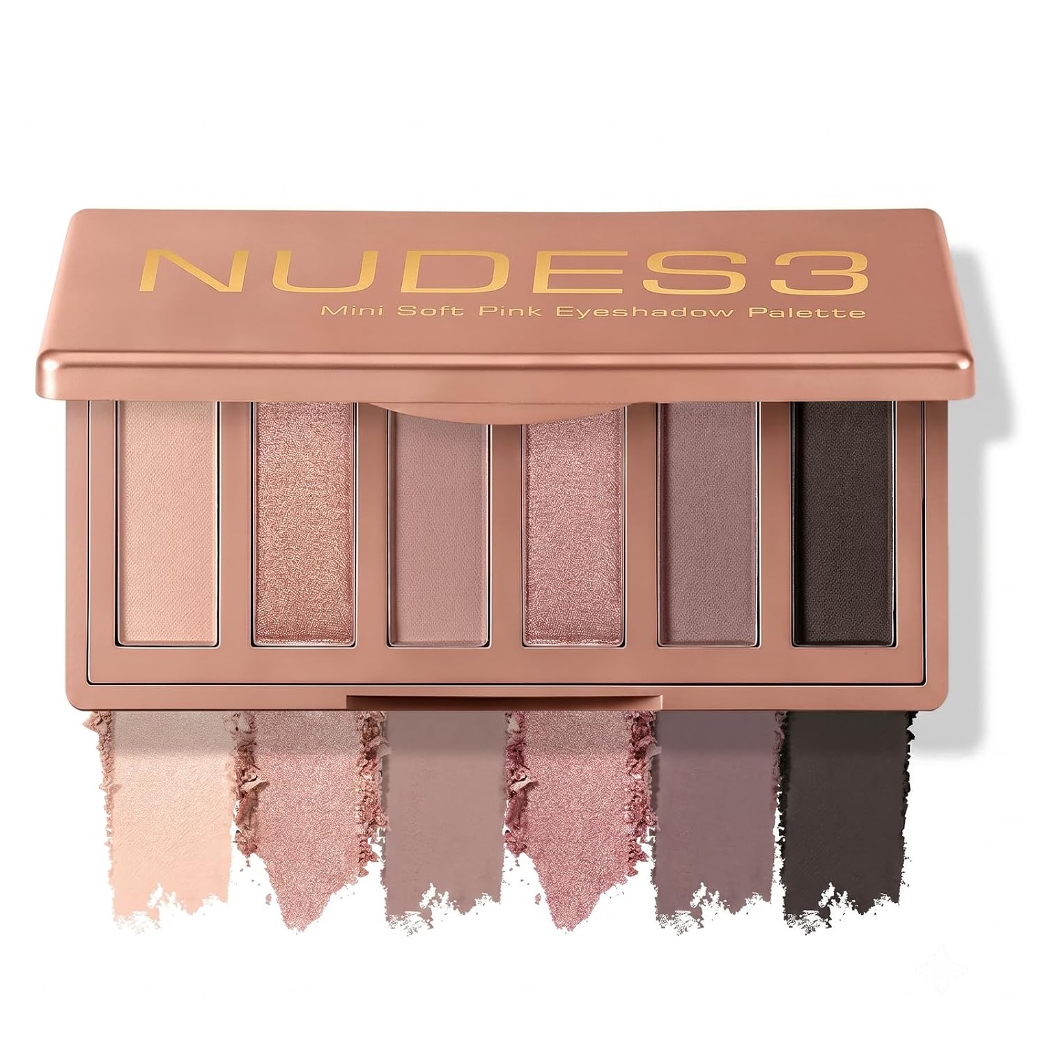 Erinde 10 colores paleta de sombra de ojos desnuda, paleta de maquillaje de sombra de ojos mate marrón taupe, paleta de ojos ahumados gris neutro, ultra-mezclable, sombra de ojos natural de larga