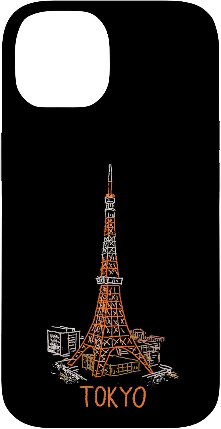 Tokyo Tower Japan Travel Souvenir City Landmark Gift Smartphone Case for iPhone 15 Plus