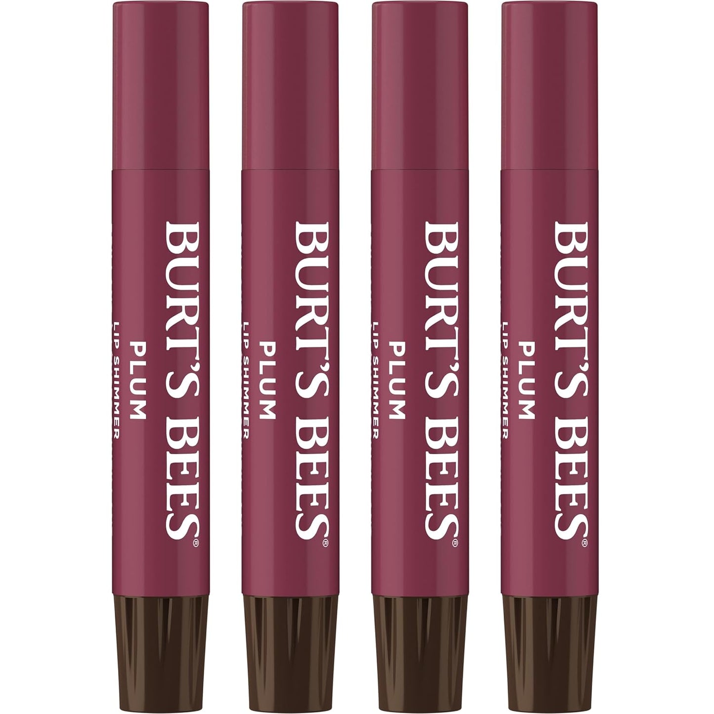 Burt's Bees Shimmer - Juego de tintes labiales, regalos para el día de la madre, barra de bálsamo labial tintado, hidratante para hidratación durante todo el día con acabado pigmentado brillante de