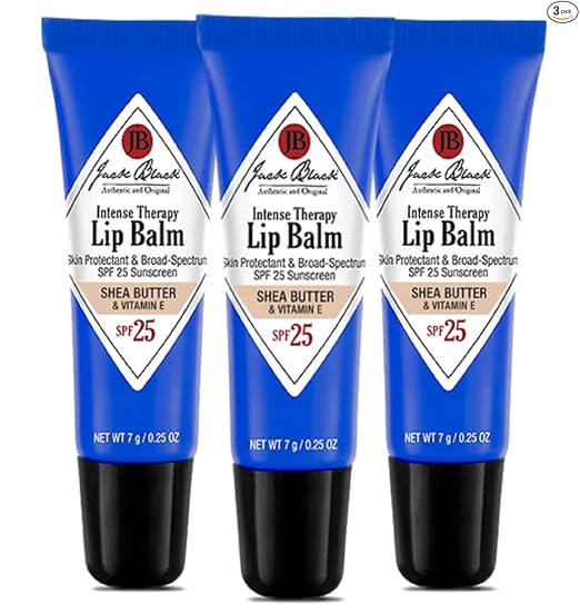 Jack Black Intense Therapy Lip Balm – SPF 25 Sun Protection, Lip Moisturizer