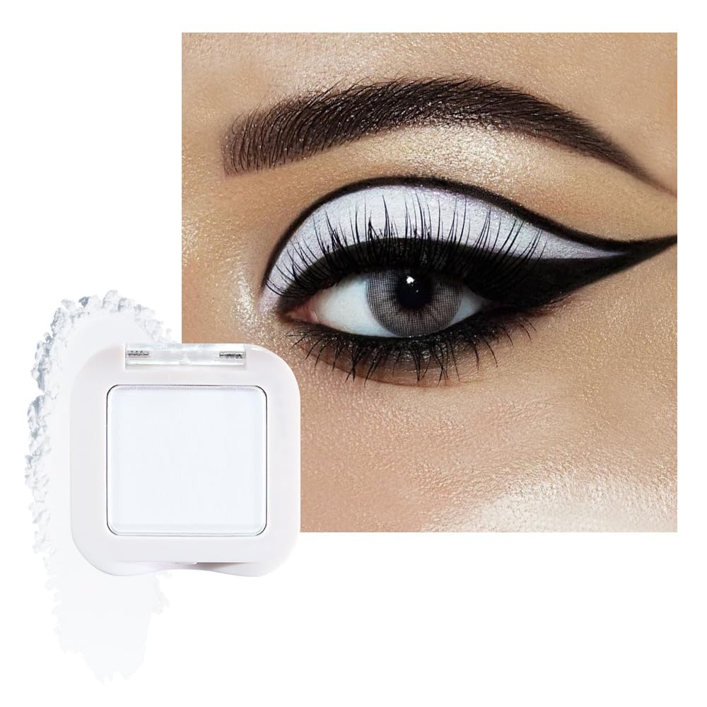 FeiCuiYun - Paleta de sombra de ojos mate monocromática, sombra de ojos verde bosque mate para mujeres mayores, mini sombra de ojos prensada pigmentada impermeable, vegana, con talco, libre de