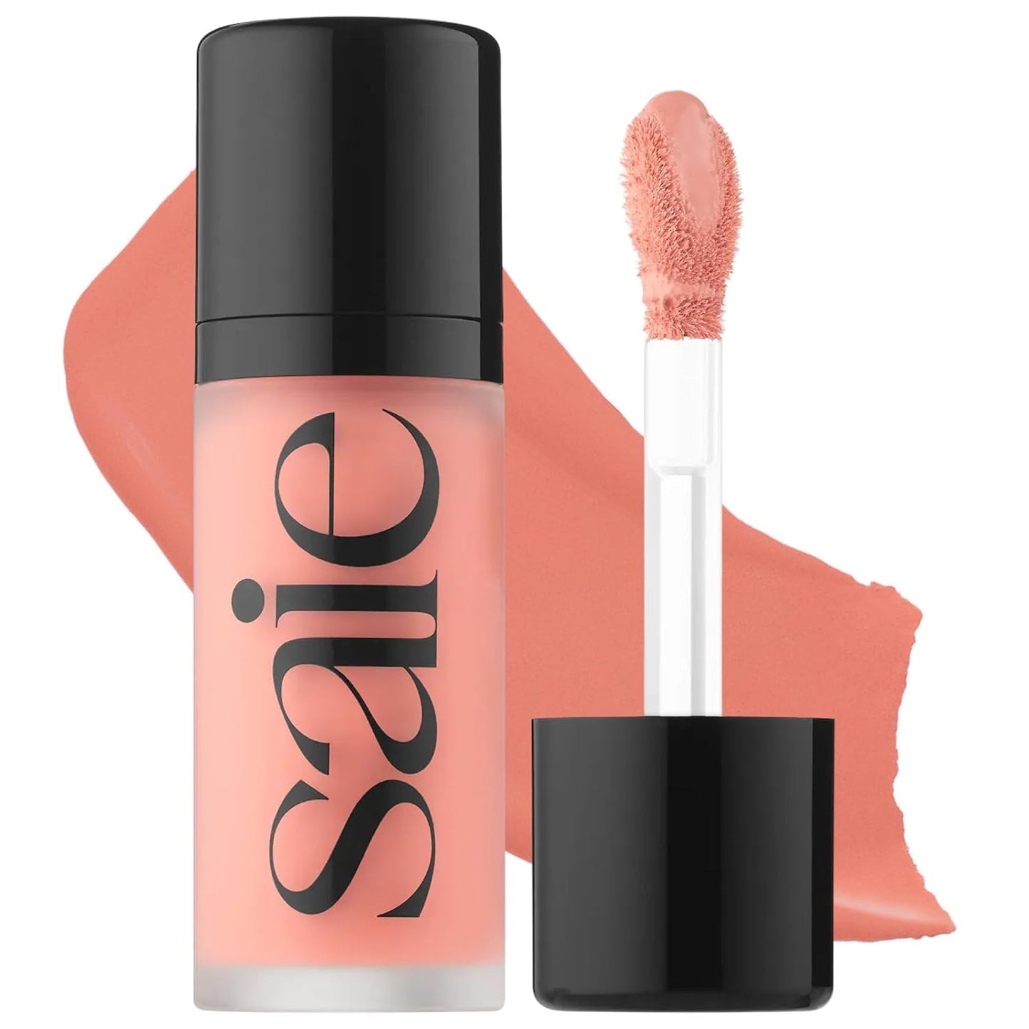 Saie Mini Dew Liquid Blush for Cheeks - Hydrating Cream Blush Stick with a Blendable + Buildable Formula - Skincare Infused Dewy Cheek Tint for a Natural Flush - Clean, Vegan Makeup - Sweetie (.24 oz)