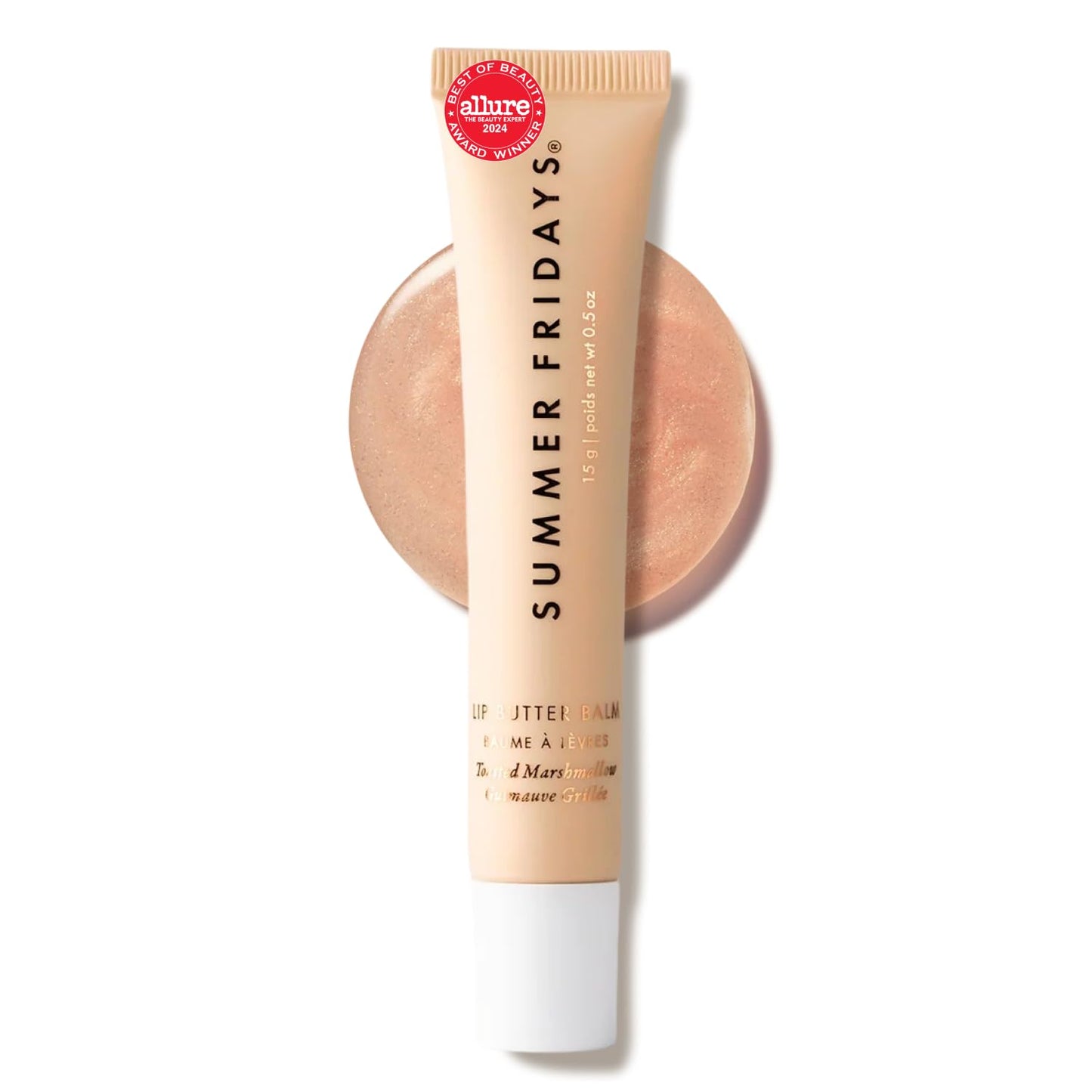Summer Fridays Lip Butter Balm Sweet Pink Duo - Conditioning Tinted Lip Balm + Overnight Mask for Instant Shine + Color - With Hydrating Shea Butter - Strawberry Soft Serve + Birthday Cake (2 Count)