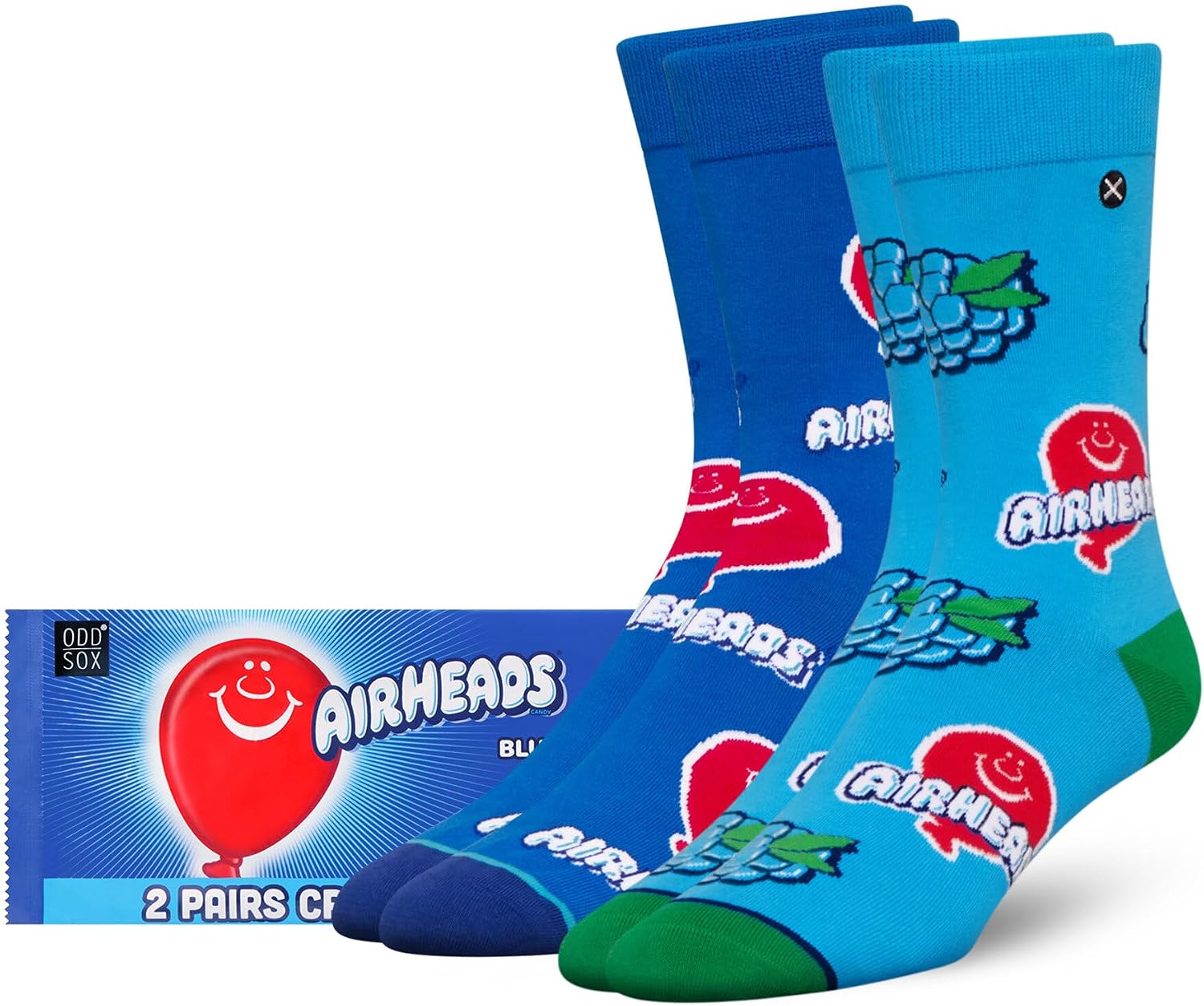 Odd Sox ODDMART Candy & Sweet Snack - 2 pares de novedad – Parche agrio de Oreo Reese's Skittles Starburst y más – Regalo