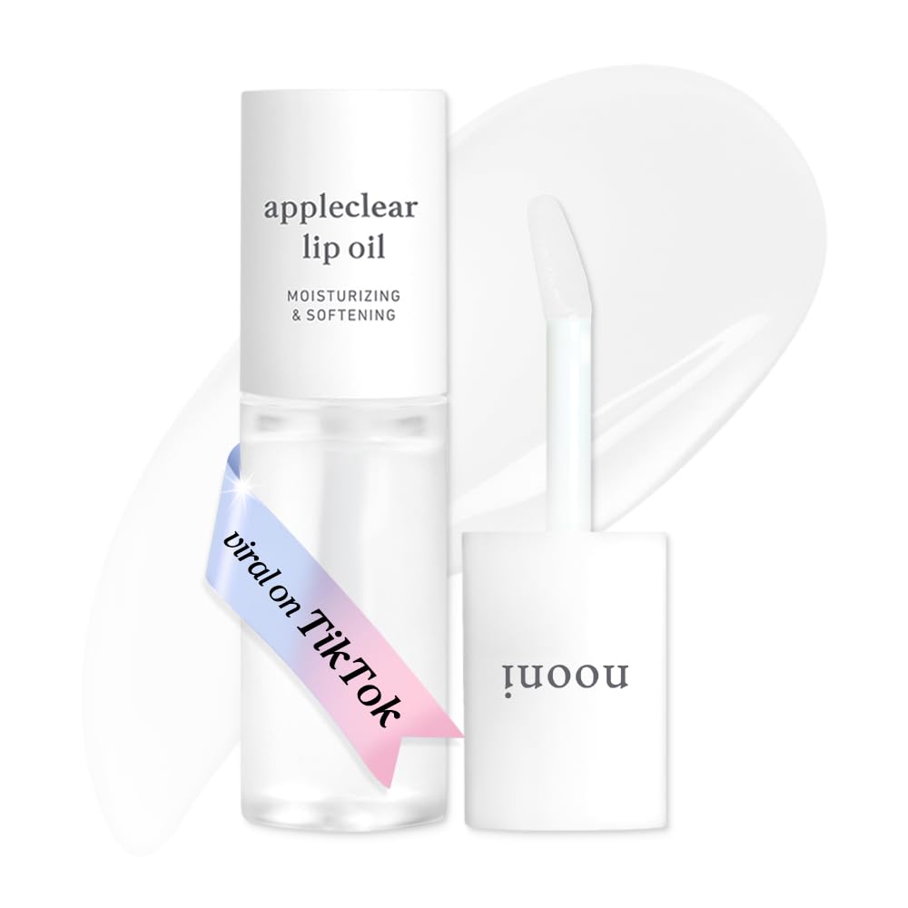 NOONI - Aceite coreano para labios, de larga duración, hidratante, revitalizante para labios secos, impermeable, relleno de calcetines para niñas adolescentes, 0.12 fl.oz, Appleplum