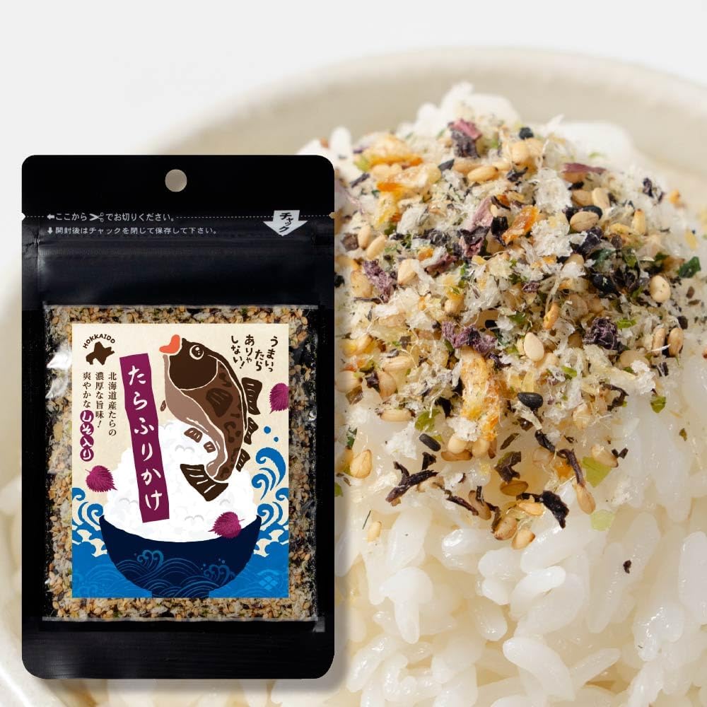 Maruichi Okada Shoten Hokkaido Tarafurikake, 1.1 oz (30 g), Hokkaido Tap, Glue, Aosa, Firikake, Gift