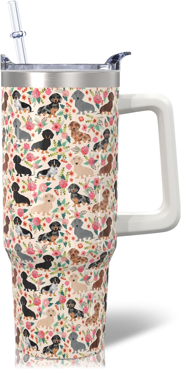 Vaso de acero inoxidable de 30 onzas con asa, tapa y pajita, taza aislada con lazo de estrella para regalos y viajes de mujer
