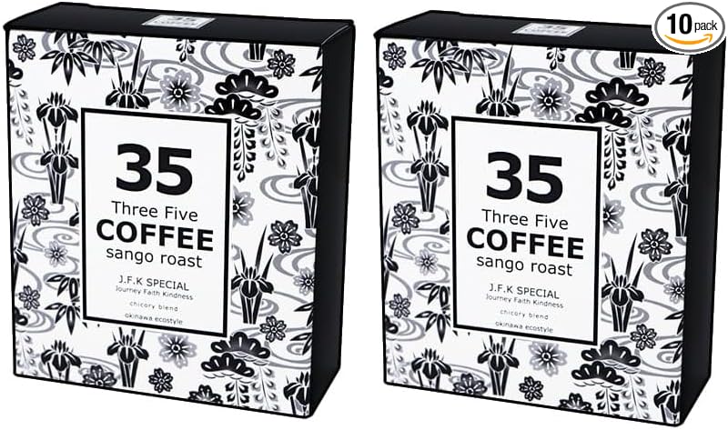 35COFFEE Coffee ISLAND SPECIAL Coral Roast Chicory Blend Tetra Bag Coffee 1 Box (5 Pack) Okinawa Souvenir