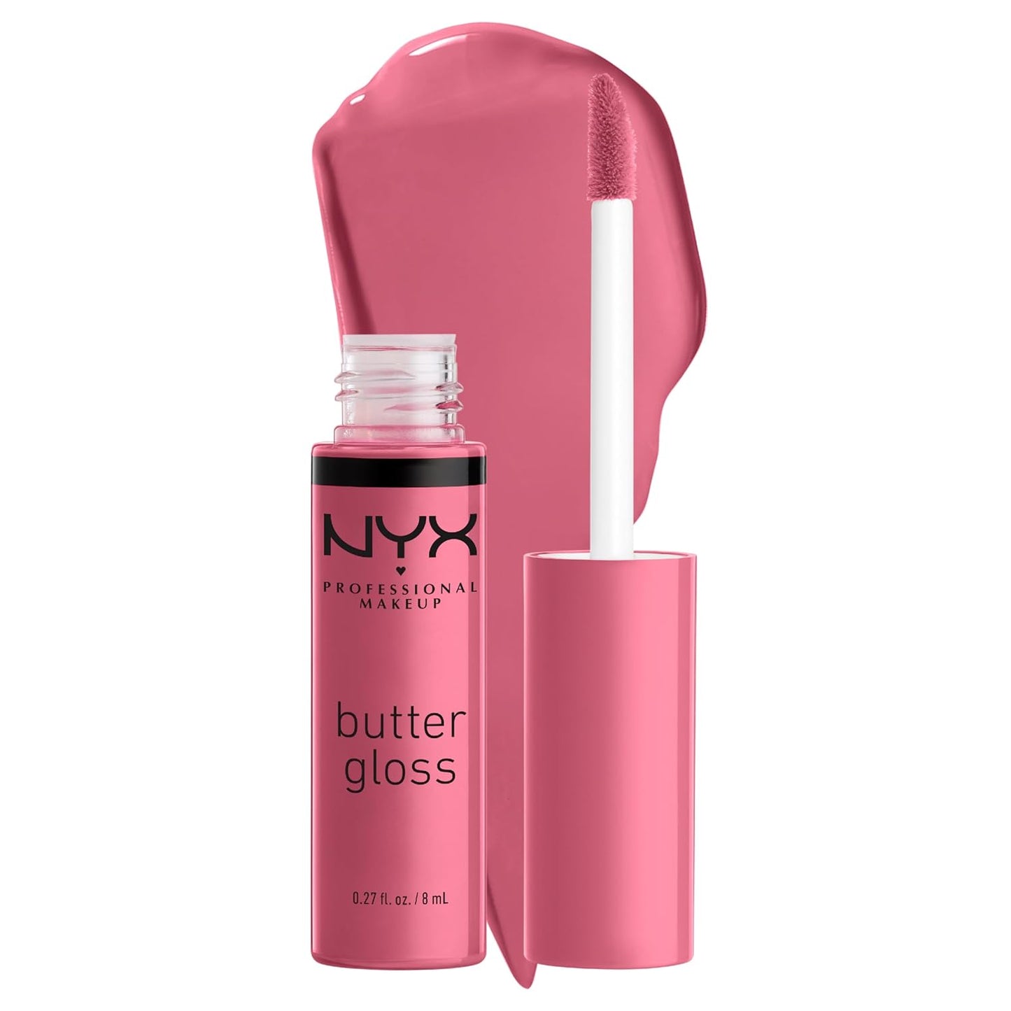 NYX MAQUILLAJE PROFESIONAL Brillo de mantequilla, brillo de labios no pegajoso - Tiramisu (Brown)
