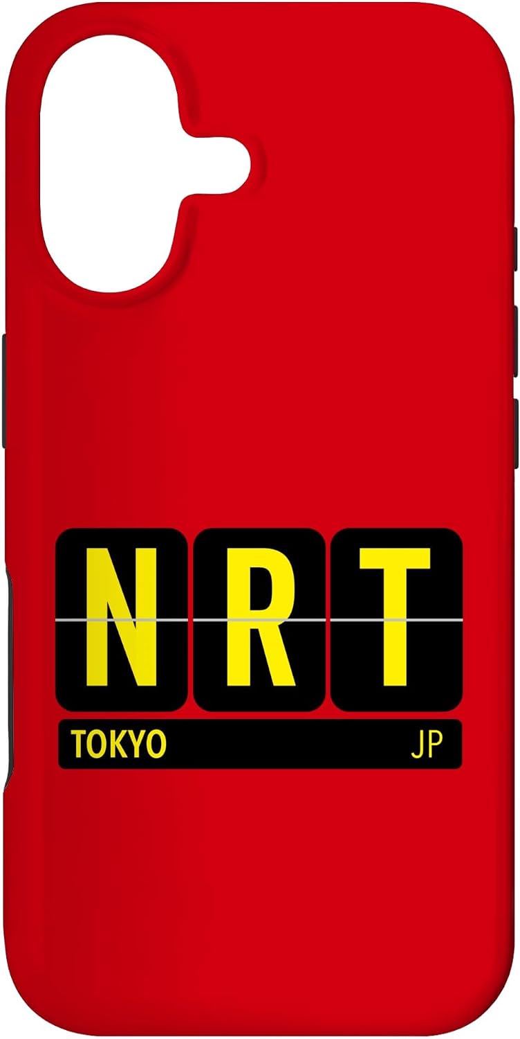 NRT 東京 日本 旅行 お土産 イエロー文字 スマホケース iPhone 11 用