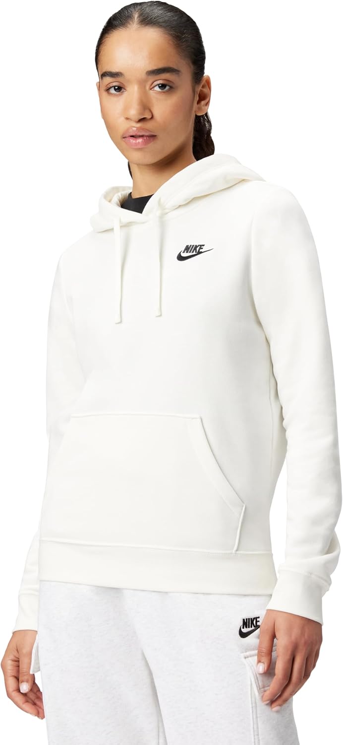 Nike Sudadera con Capucha de Forro Polar Pullover Sportswear Club para Mujer