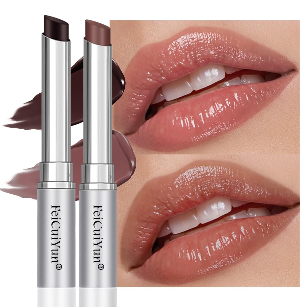 FeiCuiYun Bálsamo Labial con Tinta de Miel Rosa, Lápiz Labial Hidratante Transparente, Color Labial Hidratante para Todos los Tonos de Piel, Bálsamo Labial Nutritivo con un Toque de Cereza Negra
