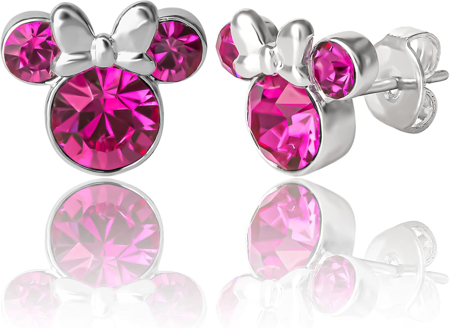 Disney Minnie Mouse Birthstone Stud Earrings for Women Jewelry Disney