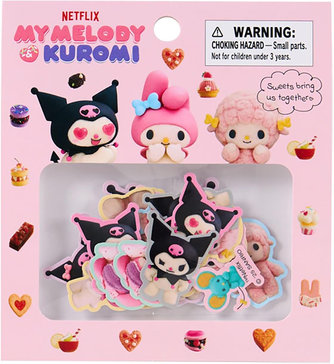 Sanrio (SANRIO) Acrylic Keychain (Netflix Original Anime My Melody & Kuromi) My Melody Acrylic & Steel Suitable for ages 3 and up 883328