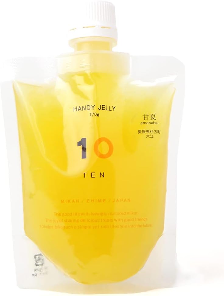 10FACTORY Ehime Mikan Jelly, Set of 8 (7 Types), 6.0 oz (170 g), Ehime Product, Additive-Free, Fruit, Orange, Made in Japan, Handy Jelly (8 Pieces, 7 Types)