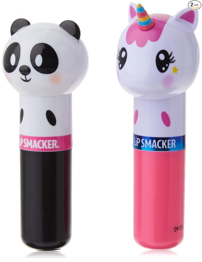 Lip Smacker Lippy Pals Unicorn, Bálsamo labial con sabor hidratante y suavizante de brillo suave, sabores deliciosos hidratantes y protectores, libre de crueldad y vegano - Magia de unicornio