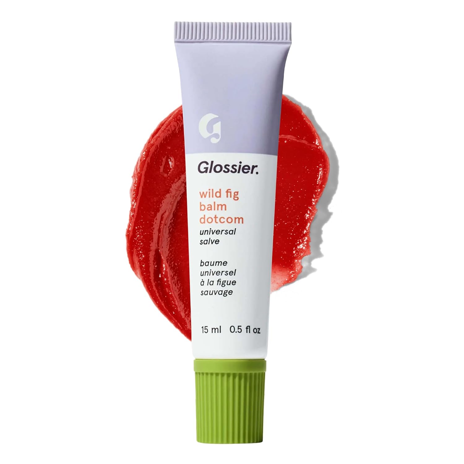 Glossier Balm Dotcom Hydrating Tinted Lip Balm - Universal Salve, Up to 12 Hour Moisture for Dry Lips, Cuticles & Skin - Lanolin, Beeswax & Castor Oil - Strawberry, Jammy Pink Tint, 15ml