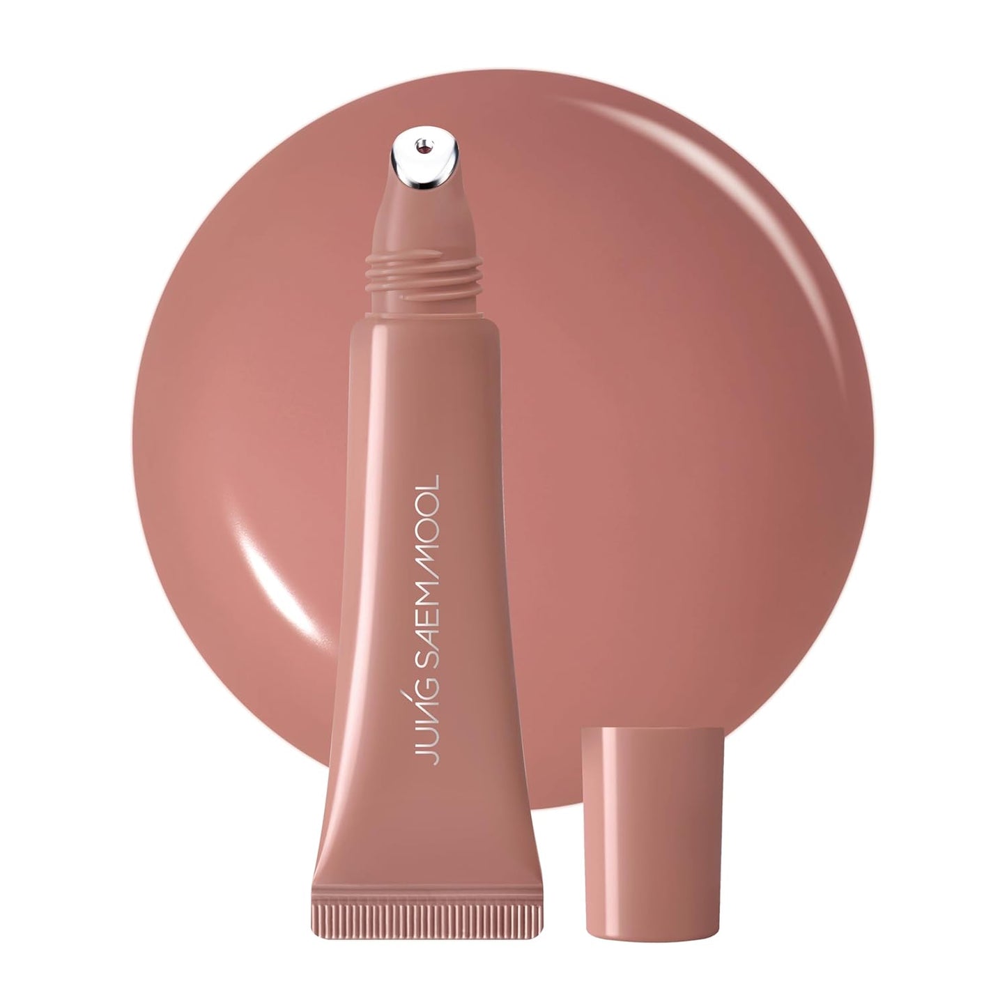 JUNG SAEM MOOL LIP-PRESSION - Brillo de labios de metal | Brillo labial tintado hidratante con un aplicador de metal de precisión higiénico e ingredientes infundidos en suero, brillo de labios coreano (rosa doze)