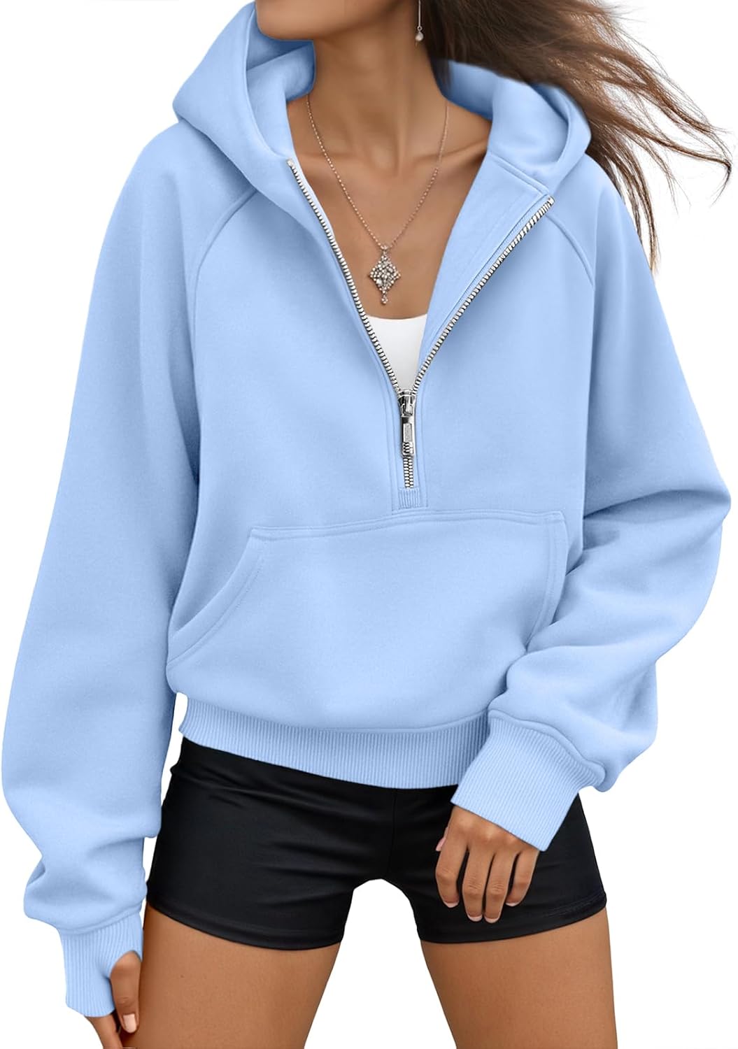AUTOMET Sudaderas con capucha de mujer, sudaderas de forro polar para otoño, conjuntos de moda, sudaderas para hacer ejercicio, chaquetas con cremallera Y2K de invierno, sudaderas de gran tamaño, ropa