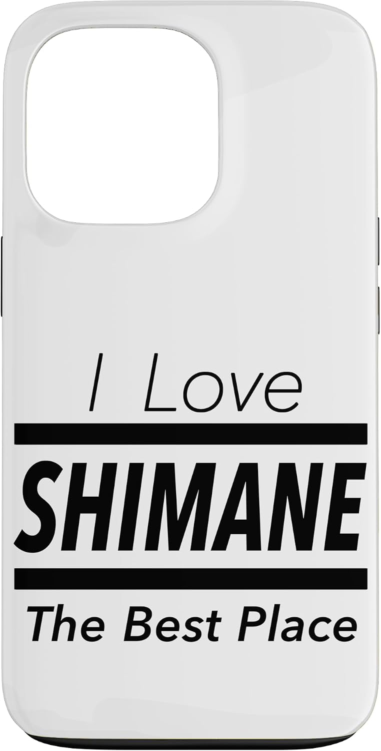 iPhone 13 I Love Shimane (I Love) JIMO-T [47 Prefectures] Jimoti Local Love Goods Travel Souvenir Funny Smartphone Case