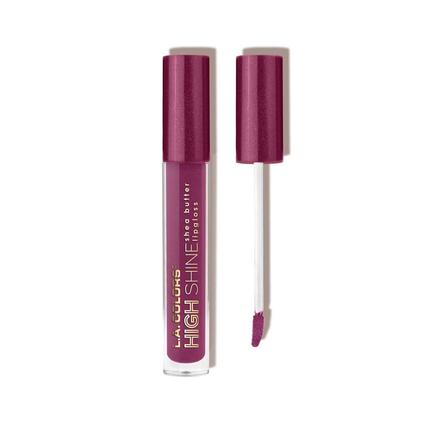 Manteca de Karité Lip Gloss de lato brillo L.A. Colors, de 0,14 onza, Transparente