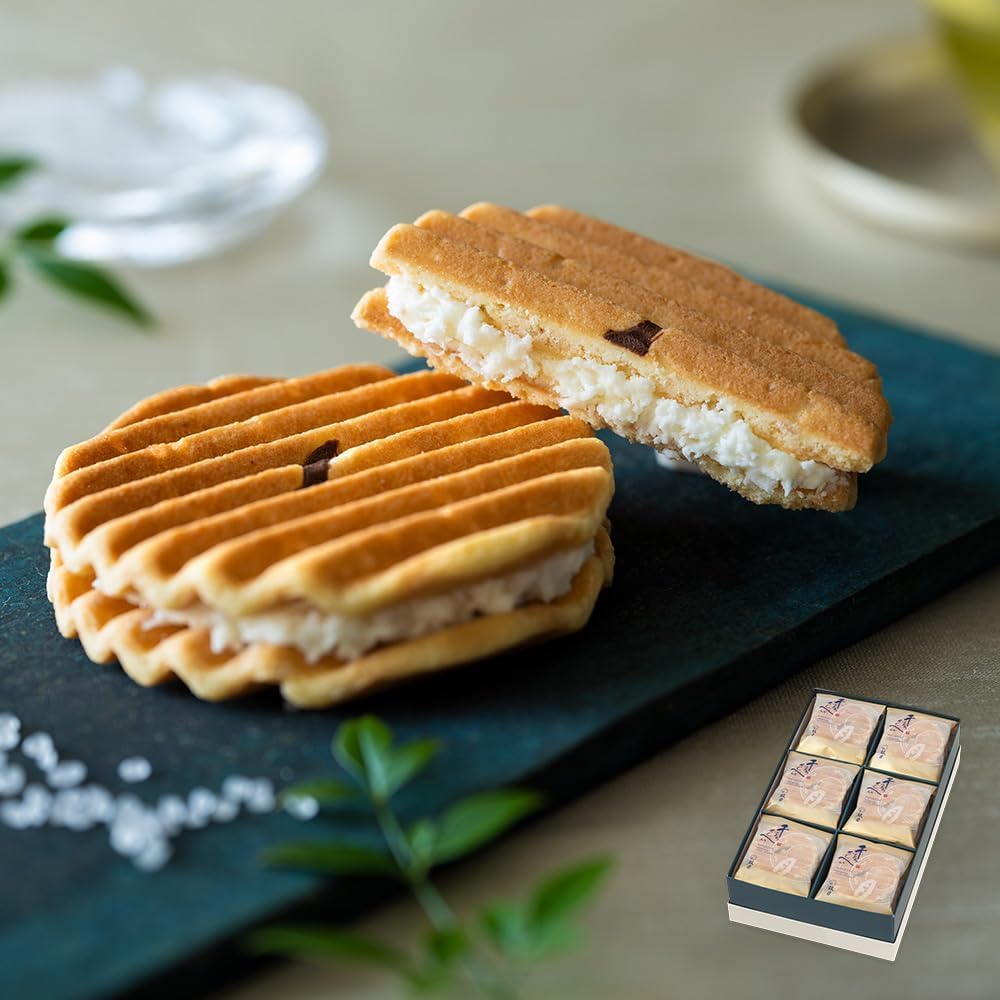 Kogetsu Senju Senbei PREMIUM 12-piece Set / Kyoto Japanese Confectionery Gift for Year-End Gifts, Thank You, Celebration, Return Gift, Offering, Sweets