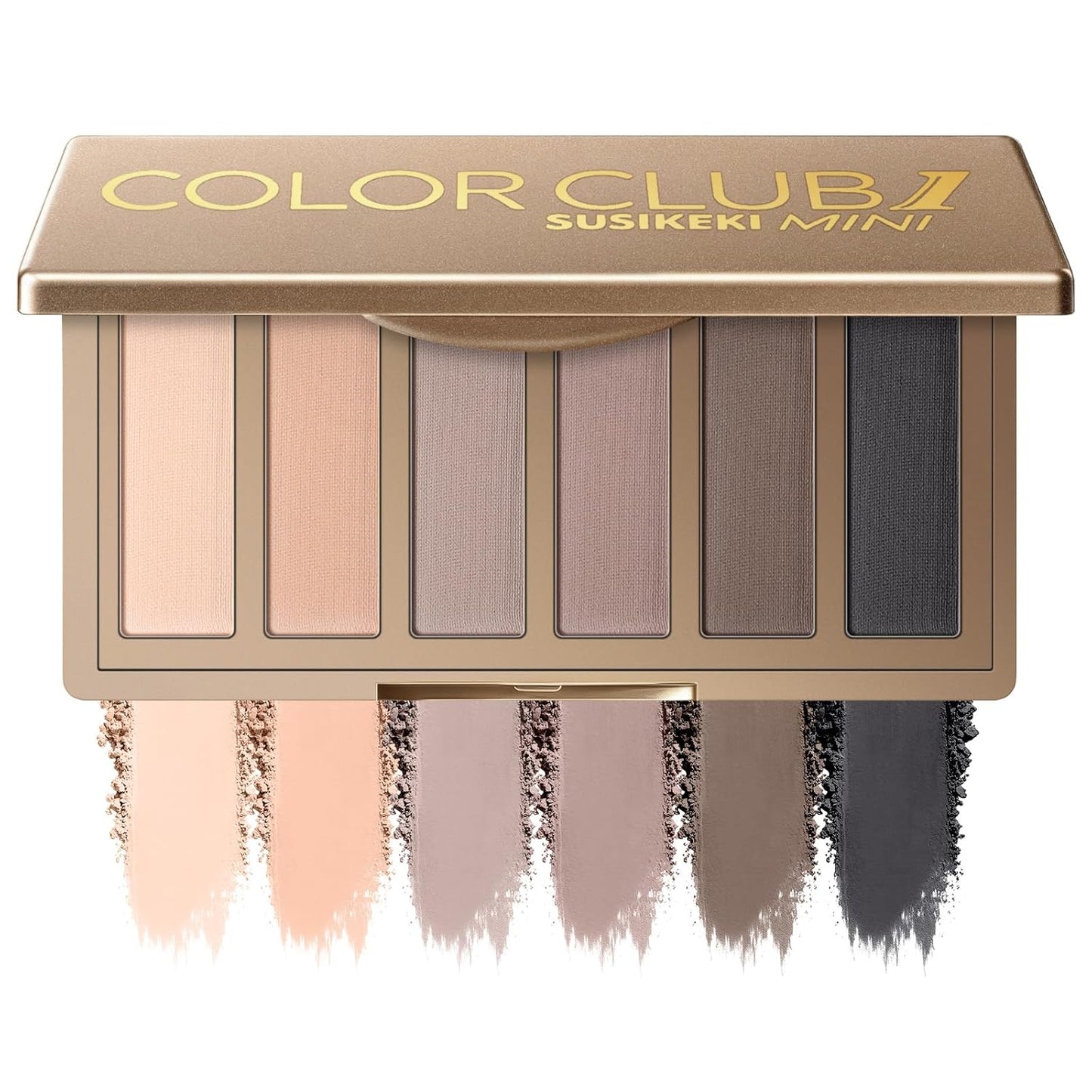 SUSIKEKI 6 Colores Mini Paleta de Sombras de Ojos Maquillaje Neutro Nude Ahumado Sombra de Ojos Taupe y Marrón Mate Paleta de Maquillaje con Espejo Altamente Pigmentado de Larga Duración Impermeable