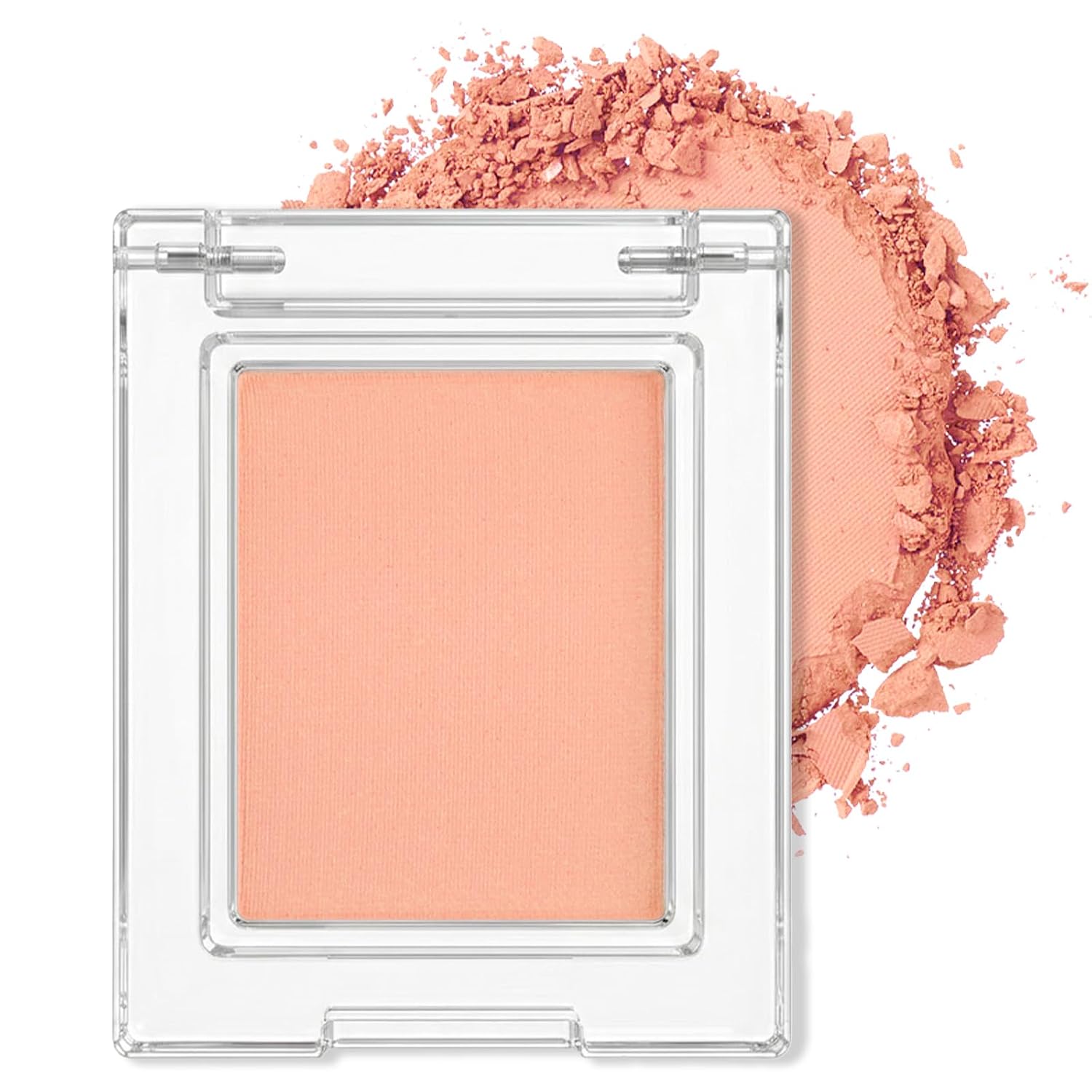 Erinde Paleta de sombra de ojos mate marrón individual, sombra de ojos de terciopelo maquillaje natural compacto en polvo, maquillaje de ojos de larga duración, ultra mezclable, color pigmentado