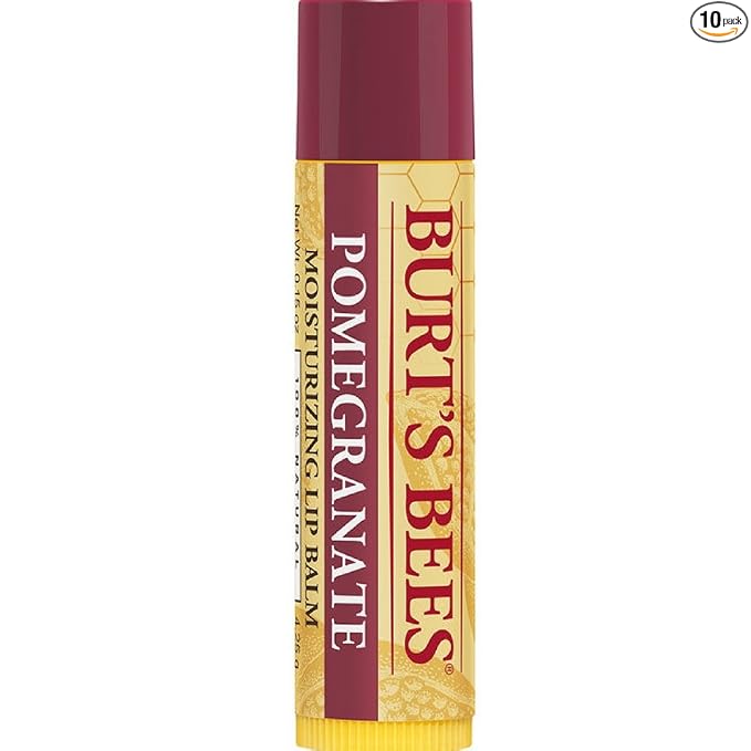 Burt's Bees Bálsamo labial de cera de abejas, hidratante labial con cera de abejas de origen responsable, sin tinte, tratamiento labial acondicionador natural, 1 tubo, 0.15 onzas.