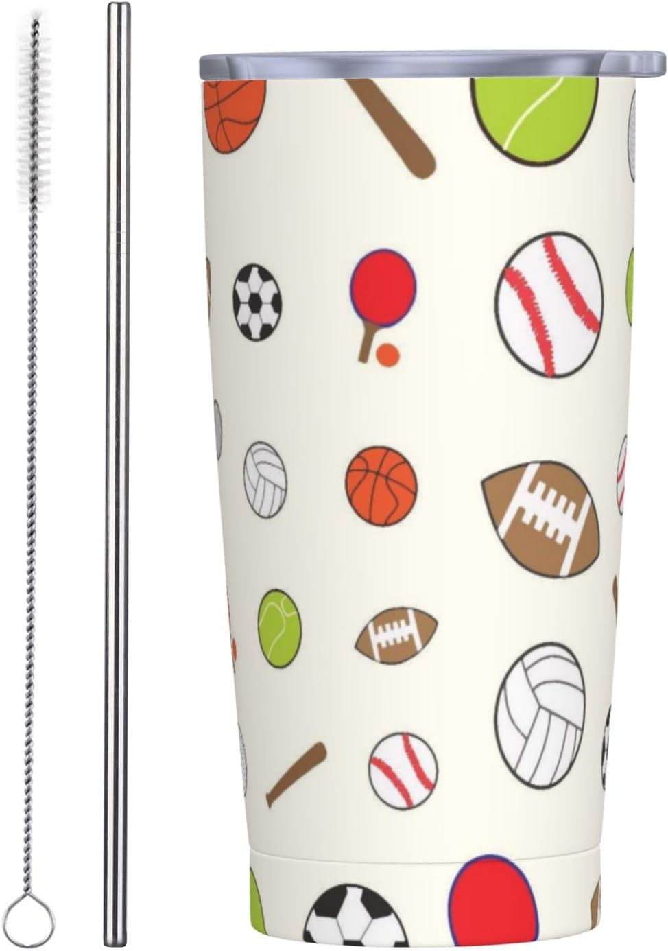 Vaso de 20 onzas con tapa y popote para mujer, diseño floral retro, con aislamiento, diseño floral retro, diseño de flores moradas, de acero inoxidable, taza de viaje al vacío de doble pared