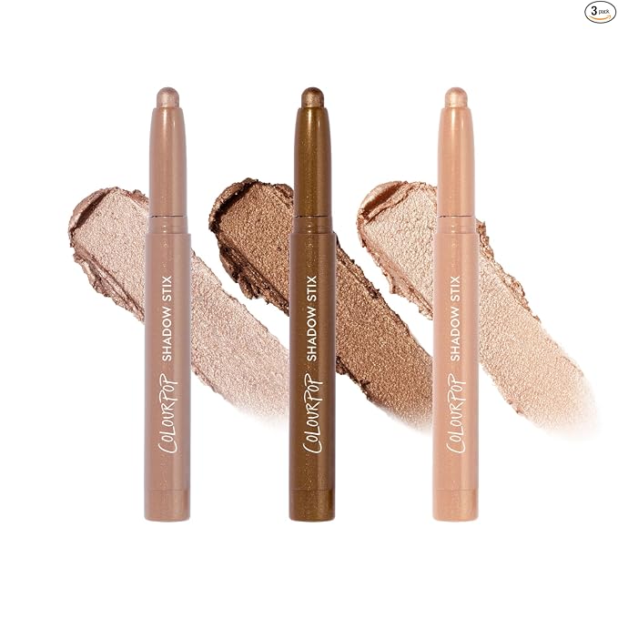 ColourPop Shadow Stix - Sombra de ojos en barra crema con color de larga duración - Maquillaje en crema multiusos con un sacapuntas integrado y punta precisa para una fácil aplicación - Socialite