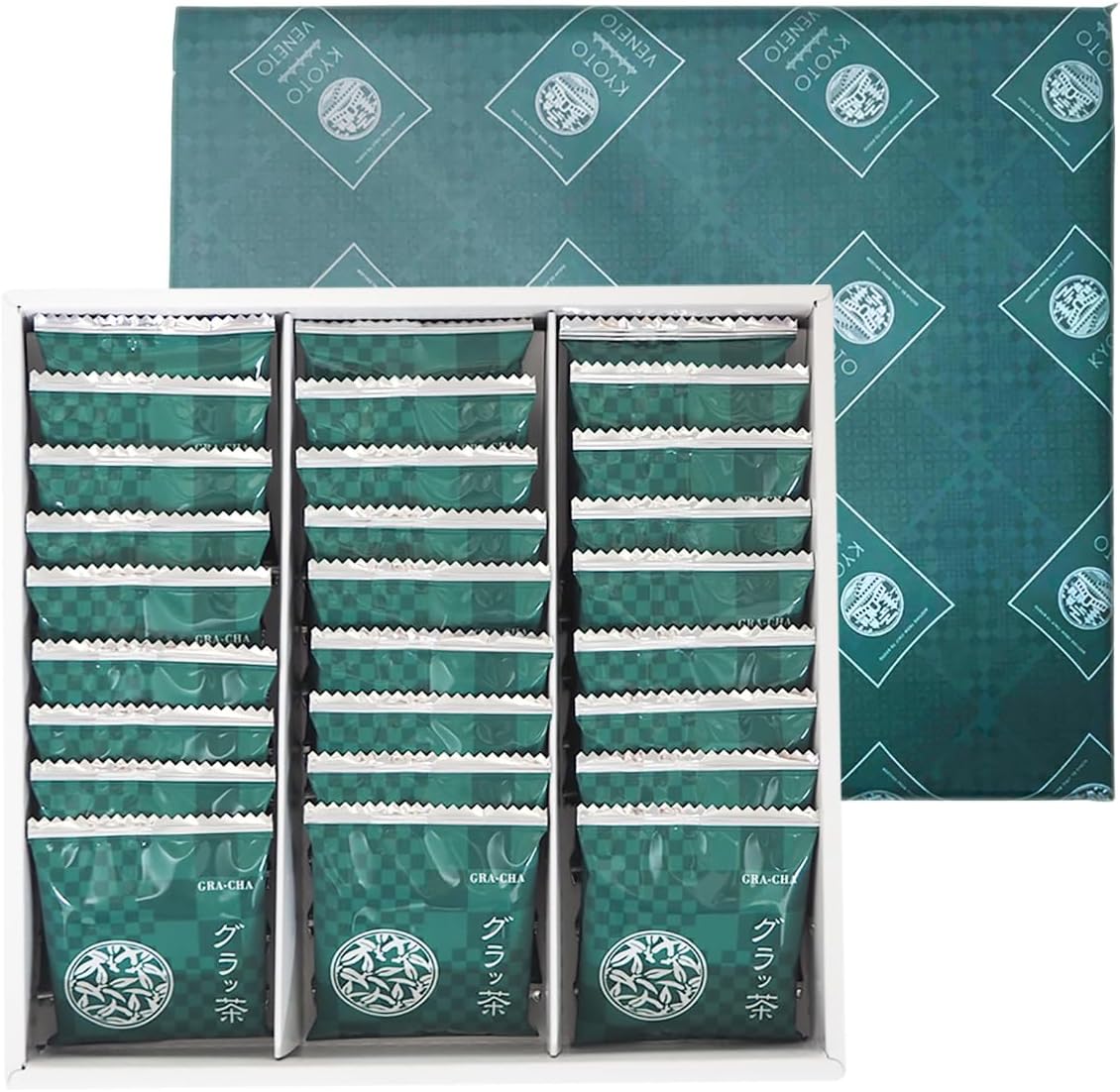 KYOTO VENETO Matcha Green Tea 18-piece Set Matcha Langue de Chat Cookies Individually Wrapped Kyoto Souvenir Gift Present Valentine's Day Birthday Thank You Gift Congratulatory Gift Wedding