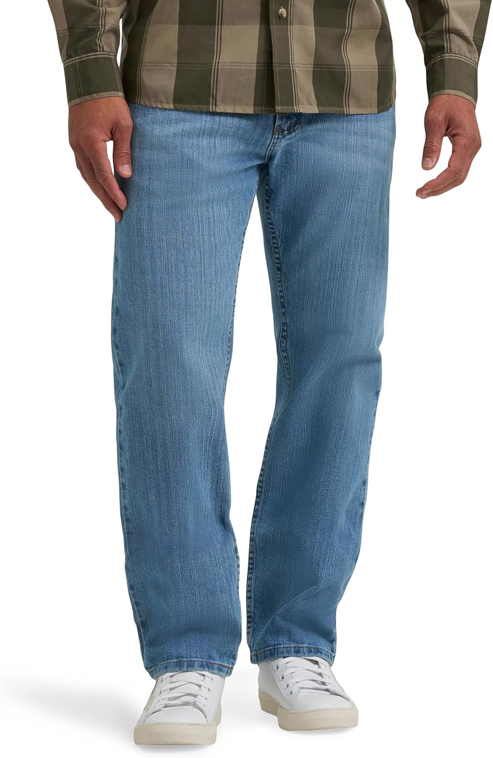 Wrangler Authentics - Jeans de ajuste estándar y pretina Comfort Flex, para hombre