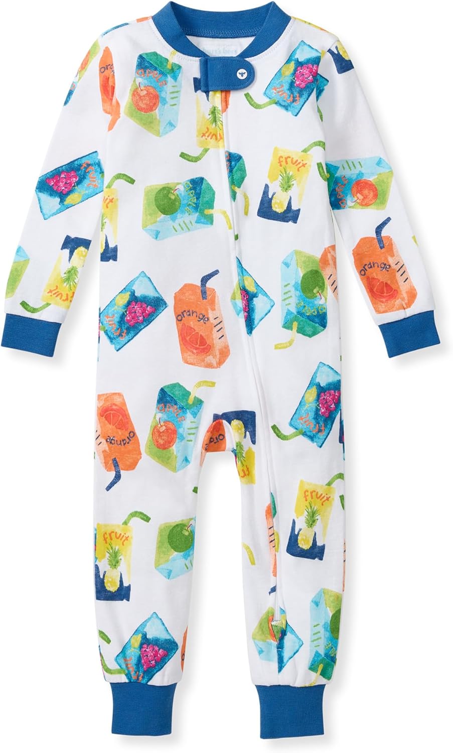 Burt's Bees Baby Unisex Footless Sleeper Pajama, 1-Pc Zip-Up Footie Pajama | Snug-fit organic cotton footless PJs features an easy 2-way zipper for easy nighttime changes