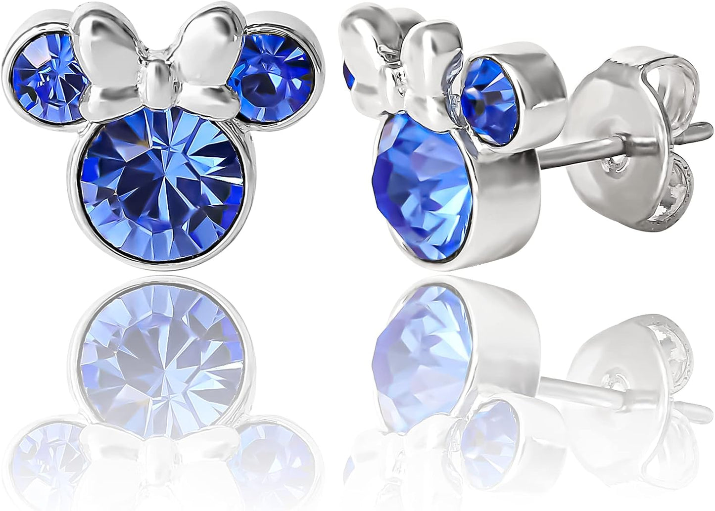 Disney Minnie Mouse Birthstone Stud Earrings for Women Jewelry Disney
